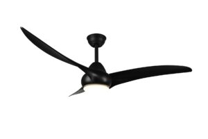 Stropný ventilátor so svetlom ALESUND čierny