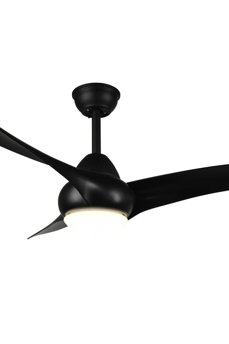 Stropný ventilátor so svetlom ALESUND čierny