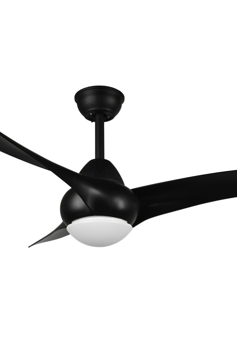 Stropný ventilátor so svetlom ALESUND čierny